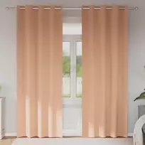 Užuolaidos su žiedais, blokuojančios šviesą 2 pcs