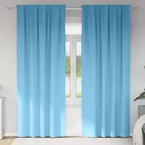 Užuolaidos su žiedais, blokuojančios šviesą 2 pcs