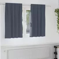 Užuolaidos su žiedais, blokuojančios šviesą 2 pcs Antracitas