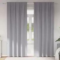Užuolaidos su žiedais, blokuojančios šviesą 2 pcs