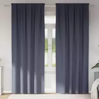 Užuolaidos su žiedais, blokuojančios šviesą 2 pcs Antracitas