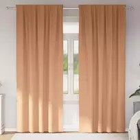 Užuolaidos su žiedais, blokuojančios šviesą 2 pcs