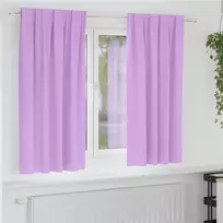 Užuolaidos su žiedais, blokuojančios šviesą 2 pcs Violetinė