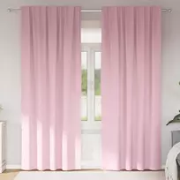 Užuolaidos su žiedais, blokuojančios šviesą 2 pcs