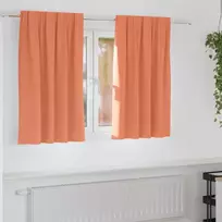 Užuolaidos su žiedais, blokuojančios šviesą 2 pcs Terakotos