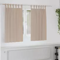 Užuolaidos su žiedais, blokuojančios šviesą 2 pcs Taupe