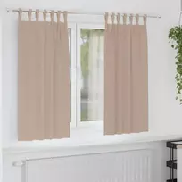 Užuolaidos su žiedais, blokuojančios šviesą 2 pcs Taupe