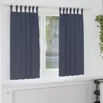 Užuolaidos su žiedais, blokuojančios šviesą 2 pcs Antracitas