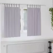 Užuolaidos su žiedais, blokuojančios šviesą 2 pcs Metalo pilka