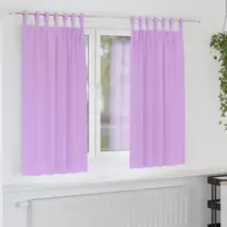 Užuolaidos su žiedais, blokuojančios šviesą 2 pcs Violetinė