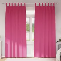 Užuolaidos su žiedais, blokuojančios šviesą 2 pcs