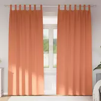 Užuolaidos su žiedais, blokuojančios šviesą 2 pcs Terakotos