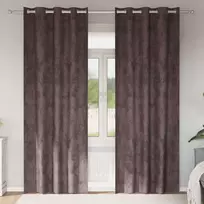 Aksominio tipo užuolaidos 2 pcs Ruda 260 x 140 cm Aksomas
