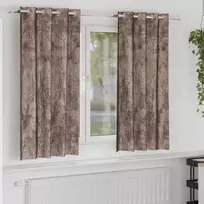 Aksominio tipo užuolaidos 2 pcs Kapučino 175 x 140 cm Aksomas