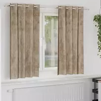 Aksominio tipo užuolaidos 2 pcs šampano 175 x 140 cm Aksomas