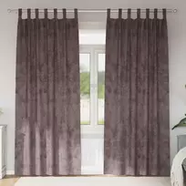 Aksominio tipo užuolaidos 2 pcs Ruda 245 x 140 cm Aksomas