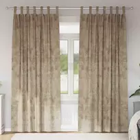 Aksominio tipo užuolaidos 2 pcs šampano 225 x 140 cm Aksomas