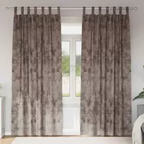 Aksominio tipo užuolaidos 2 pcs Kapučino 245 x 140 cm Aksomas