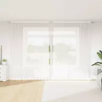 Nėrinių Užuolaida Gėlių Balta 260 x 300 cm Poliesteris