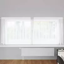 Nėrinių Užuolaida Gėlių Balta 160 x 300 cm Poliesteris