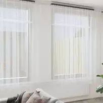 Nėrinių Užuolaida su užuolaidomis Balta 400 ×300 cm Poliesteris