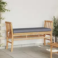Sodo suolas su pagalve Ruda 110 x 38 x 65cm bambukas