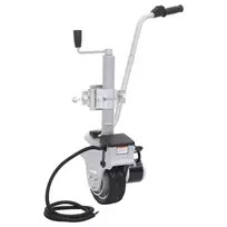 Atraminis ratukas su varikliu priekabai, aliuminis, 12V, 350W