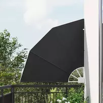 Balkono privatumo ekranas 115 x 115 cm Poliesteris Antracito