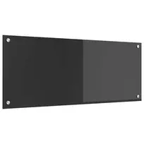 Virtuvės atbraila Tamsiai pilka 100 x 40 cm grūdintas stiklas