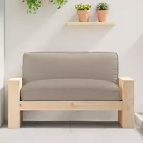 Pagalvėlė Taupe 120 x 80 x 12 cm Oksfordo audinys