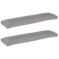 Pallet pagalvių rinkinys 2 pcs Pilka 150 x 40 x 8 cm