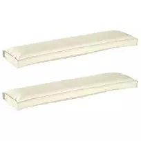 Pallet pagalvių rinkinys 2 pcs Kreminė 150 x 40 x 8 cm