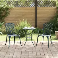 Sodo Kėdė 2 pcs Žalia 53 x 51 x 88,5cm Aliuminis