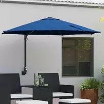 Sodo skėtis Azurblau 248 x 248 x 148 cm Poliesteris ir plienas
