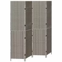 Kambario pertvara Pilka 195 x 180 cm poliratanas