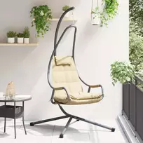 Kabantis kiaušinis Smėlio 94 x 107 x 196,5 cm Plienas