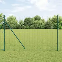 Euro tvora Žalia 1,5 x 10 m PVC padengta geležis