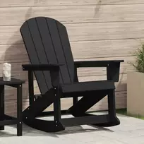 Adirondack supama kėdė Juoda 92 x 73,5 x 92 cm HDPE