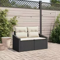 Sodo sofa su pagalve su saugykla 123 x 62 x 69 cm poliratanas