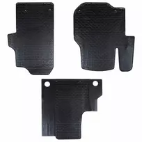 Automobilių kilimėlis 3 pcs Juoda Tinka VW CRAFTER 2017- Guma
