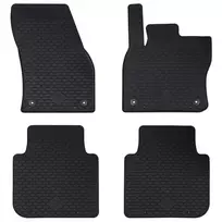 Automobilių kilimėlis 4 pcs Juoda tinka Škoda KODIAQ 2017-2023