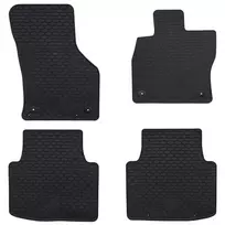 Automobilių kilimėlis 4 pcs Juoda Guma