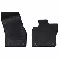 Automobilių kilimėlis 2 pcs Juoda tinkamas VW CADDY 2020- Guma