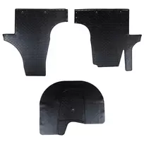 Automobilių kilimėlis 3 pcs Juoda Tinka VW T5 2010-2015 Guma