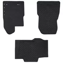 Automobilių kilimėlis 3 pcs Juoda Guma
