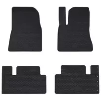 Automobilių kilimėlis 4 pcs Juodas Guma