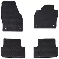 Automobilių kilimėlis 4 pcs Juodas Guma