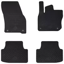 Automobilių kilimėlis 4 pcs Juoda Guma