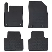 Automobilių kilimėlis 4 pcs Juodas Guma