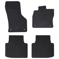 Automobilių kilimėlis 4 pcs Juoda Guma